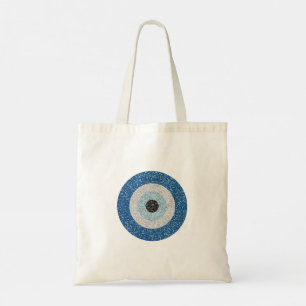 Bolso De Tela Ojo malvado - ojo azul