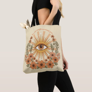 Bolso De Tela Ojo místico retro