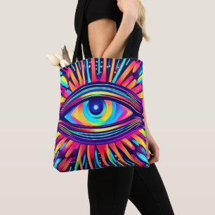Bolso De Tela Ojo Neón del Cosmos