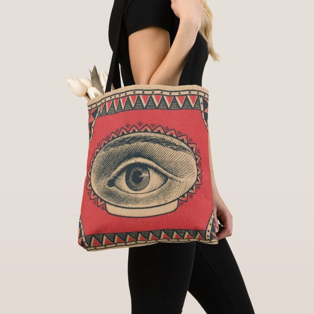 Bolso De Tela ojo todopoderoso de la letra de la sabiduría (Detalle)