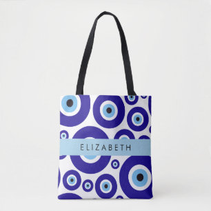 Bolso De Tela Ojo Turco, Ojo Griego, Ojo Turco, Mati, Tu Nombre