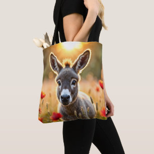 Bolso De Tela Ojos curiosos en el campo, arte pacífico