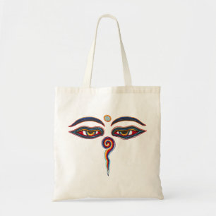 Bolso De Tela Ojos De Buda / Augen der Weisheit
