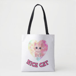 Bolso De Tela Ojos de gatitos cortos