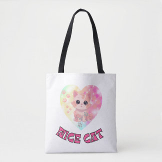 Bolso De Tela Ojos de gatitos cortos