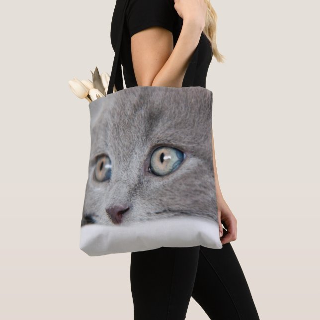 Bolso De Tela Ojos de gato (Detalle)