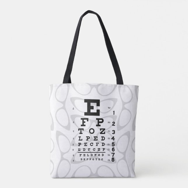 Bolso De Tela Ojos de gato retros de la carta de ojo del arte (Reverso)