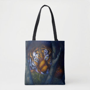 Bolso De Tela Ojos de tigre