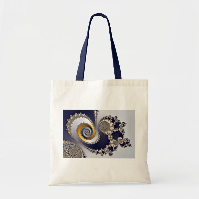 Bolso De Tela Ojos en el cielo - Fractal (Frente)