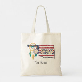 Bolso De Tela Oklahoma Estados Unidos Retro Map Vintage Estados