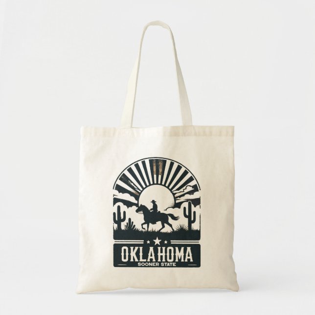 Bolso De Tela Oklahoma Sooner State (Frente)