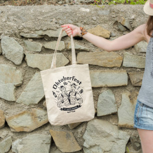 Bolso De Tela Oktoberfest Hombres Bebe Cerveza