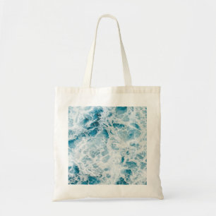 Bolso De Tela Ola del océano azul de verano