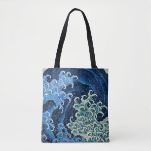 Bolso De Tela Ola Femenina de Hokusai Vintage Océano