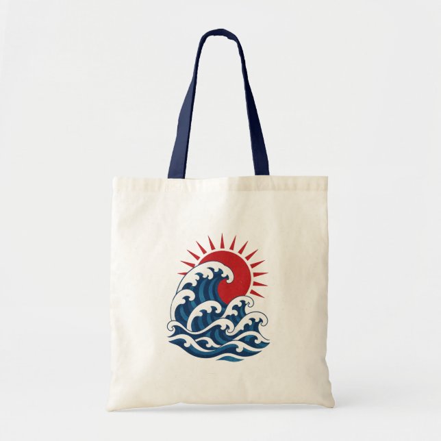 Bolso De Tela Olas (Frente)