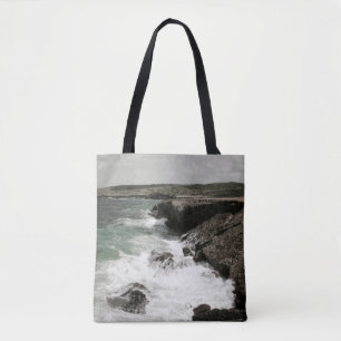 Bolso De Tela Olas costeras que rompen