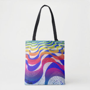 Bolso De Tela Olas de colores