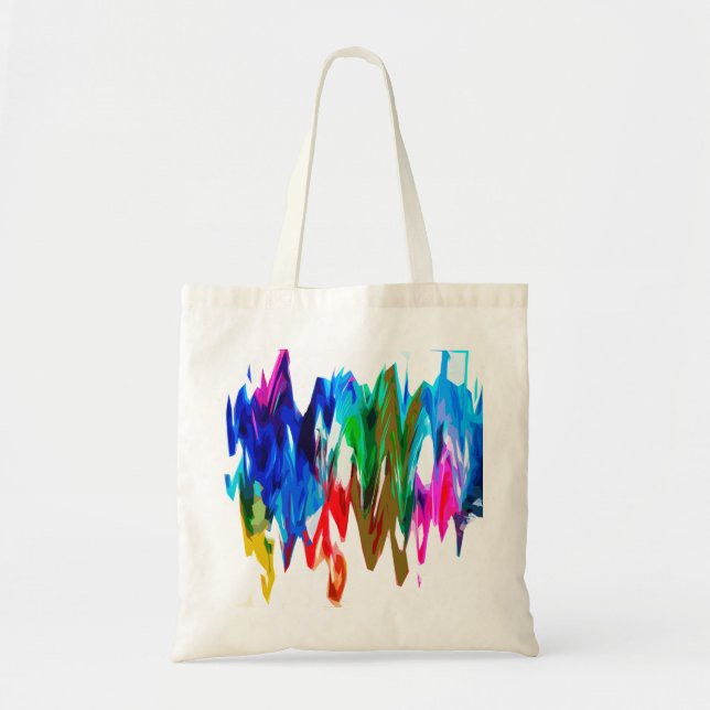Bolso De Tela Olas de colores (Frente)