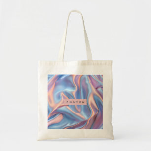 Bolso De Tela Olas de Satén Iridescente Pastel Soñadoras Persona