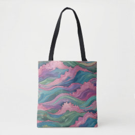 Bolso De Tela Olas de Sirena