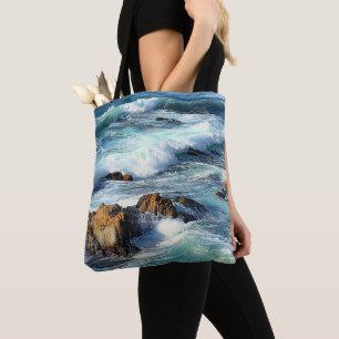 Bolso De Tela Olas del Océano Pacífico