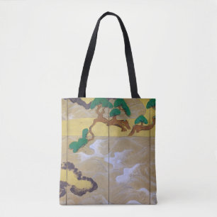 Bolso De Tela Olas en Matsushima (derecha), Tawaraya Sotatsu