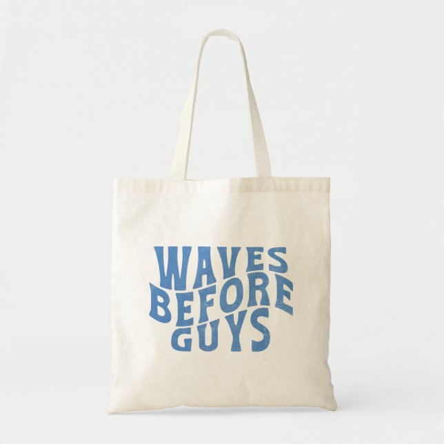 Bolso De Tela Olas frente a hombres vacaciones de verano Chicas  (Frente)