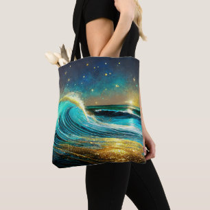 Bolso De Tela Olas oceánicas divergentes y relucientes