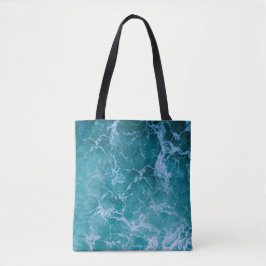 Bolso De Tela Olas profundas del océano azul