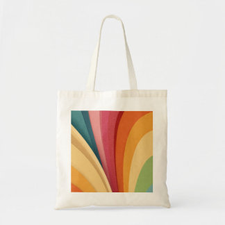 Bolso De Tela Olas y formas coloridas en diseño