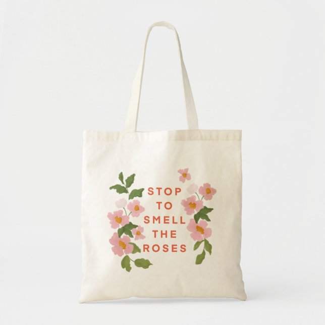 Bolso De Tela "Olía a los Rosas" Tote Bag (Frente)