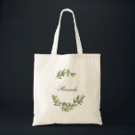 Bolso De Tela Olive Greeneration Watercolor Floral Bridesmaid<br><div class="desc">Agua de color verde oliva con colcha floral de la dama de honor. El texto se puede cambiar usando a la derecha el menú "Detalles". Para adaptarlo a sus necesidades, haga clic en el botón "Personalizar" y puede cambiar el estilo y el color del texto. Hay otros colores disponibles. Puede...</div>