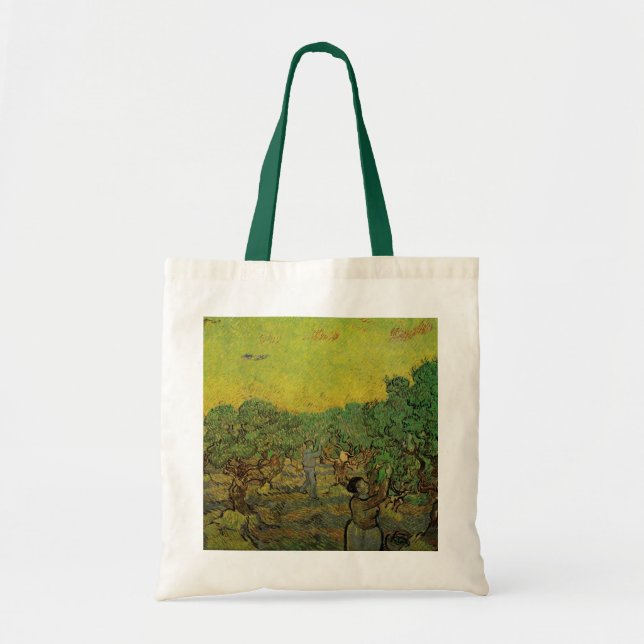 Bolso De Tela Olive Grove con figuras recolectoras, Vincent van  (Frente)