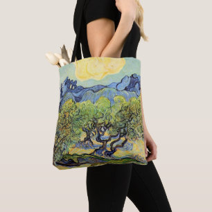 Bolso De Tela Olivos con Alpilles por Vincent van Gogh