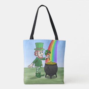 Bolso De Tela Olla de duendes llena de oro Día de San Patricio
