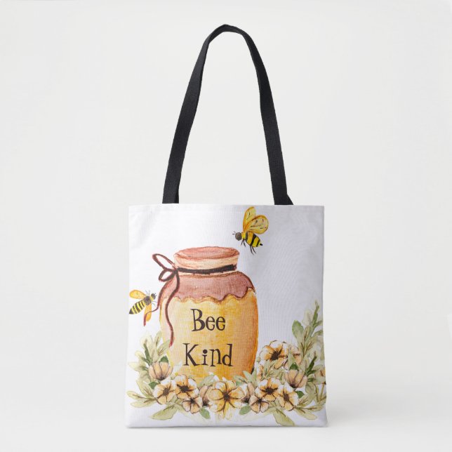 Bolso De Tela Olla de miel amable  (Anverso)