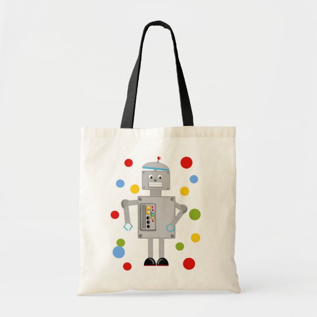 Bolso De Tela Ollie el robot (Frente)