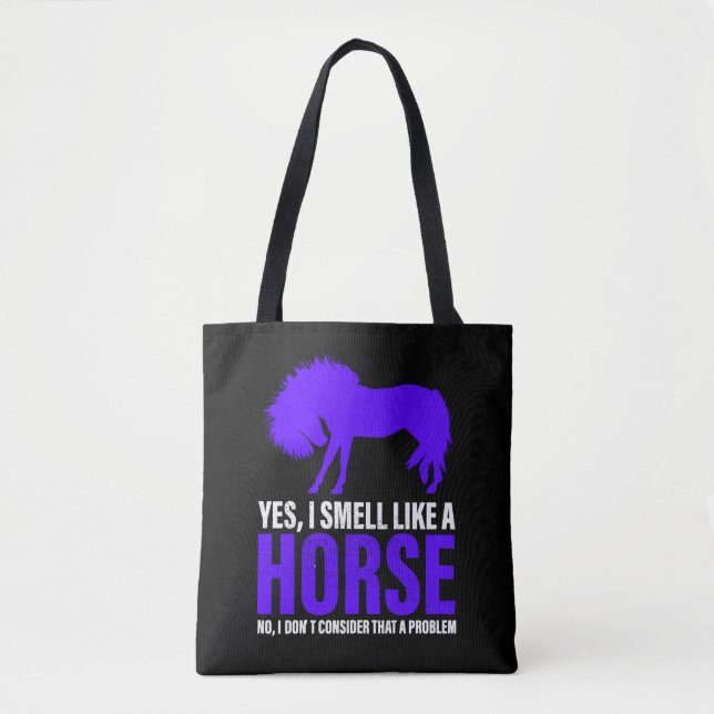 Bolso De Tela Olor como un caballo en Royal (Anverso)
