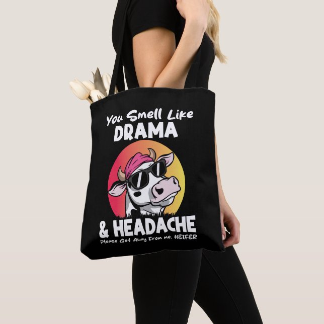 Bolso De Tela Olores Como Dolor De Cabeza Dramático Regalos De V (Detalle)