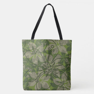 Bolso De Tela Olowalu Hibiscus Hawaiian Camo Beach Bag