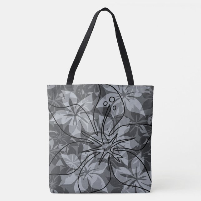 Bolso De Tela Olowalu Hibiscus Hawaiian Camo Beach Bag (Anverso)