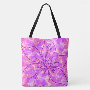 Bolso De Tela Olowalu Hibiscus Hawaiian Camo Beach Bag