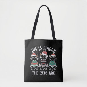 Bolso De Tela Om es donde los gatos son festividades