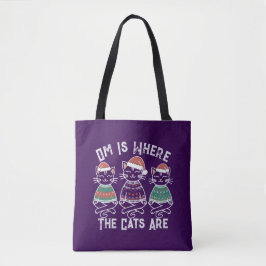 Bolso De Tela Om es donde los gatos son festividades