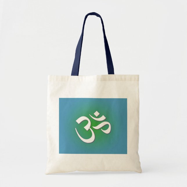 Bolso De Tela OM hindú - Símbolo de meditación (Frente)