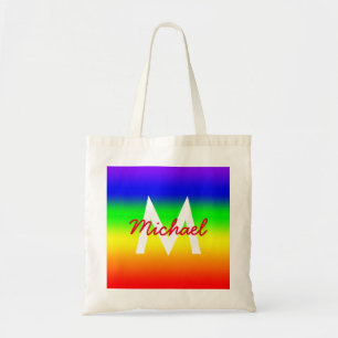 Bolso De Tela Ombre arcoiris