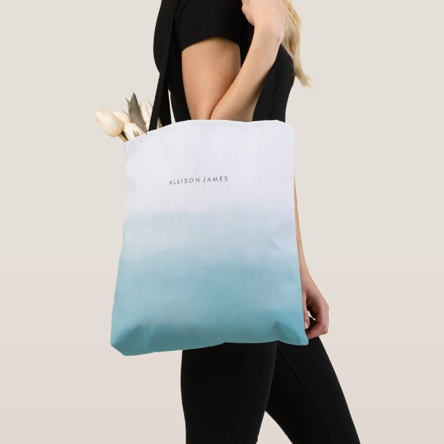 Bolso De Tela Ombre azul de color azul (Detalle)