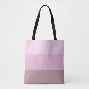 Bolso De Tela Ombre rayado rosado púrpura