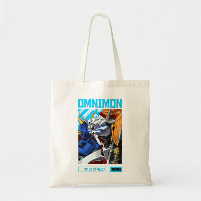 Bolso De Tela Omnimon = Digimon = Diseño de Anime Otaku (Frente)