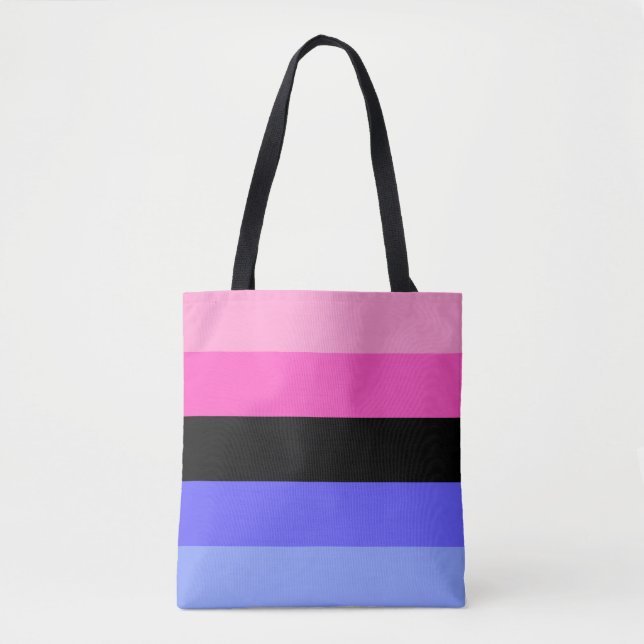 Bolso De Tela Omnisexual Pride Flag  (Anverso)